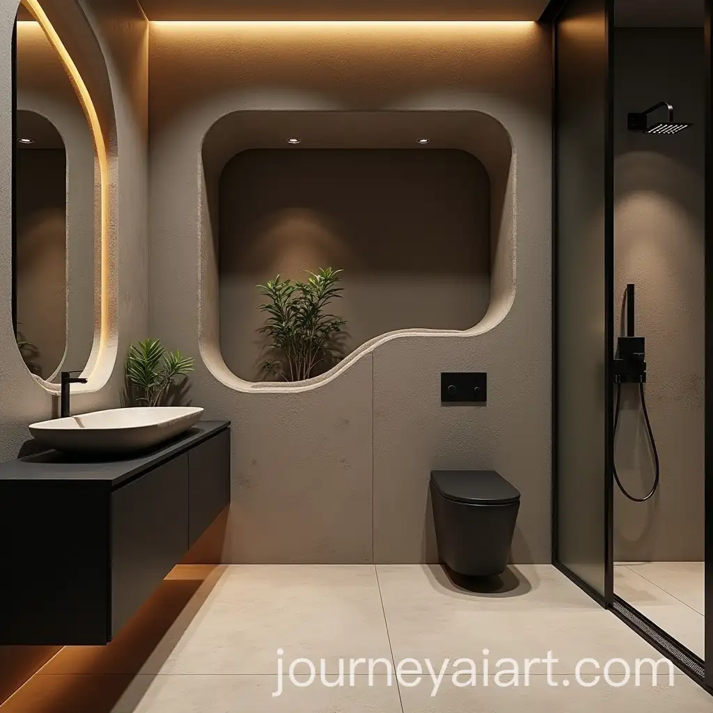 UltraModern-Luxurious-Bathroom-with-Rustic-Organic-Elements