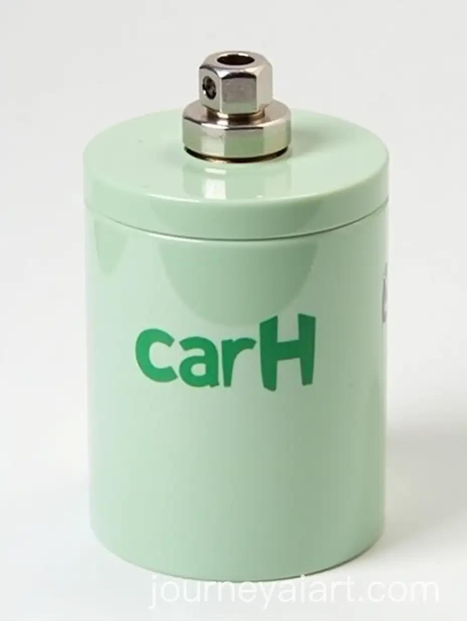 Hydrogen-Production-Unit-in-Cylindrical-Design-with-MultiColored-Outlet-and-Green-Label