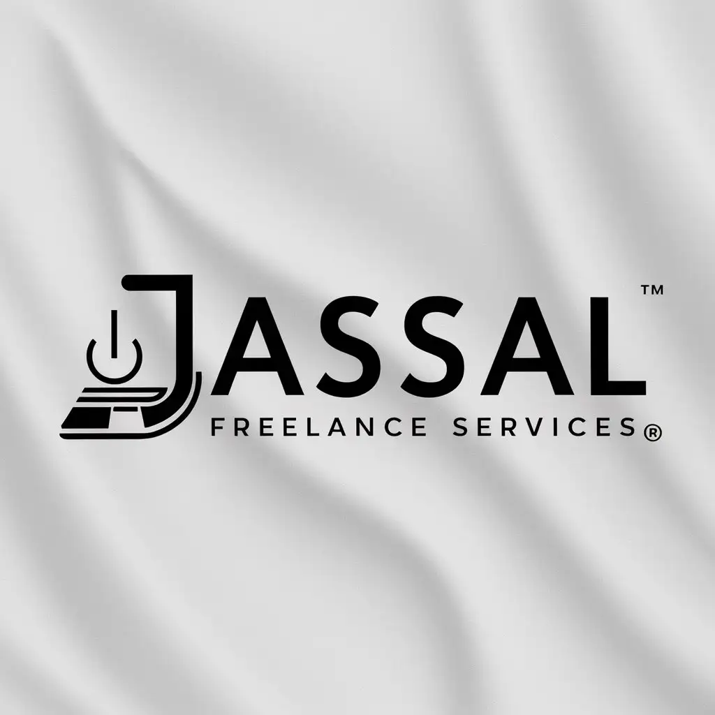 LOGO Design for JASSAL FREELANCE SERVICES Laptop Symbol with Modern and Clear Design