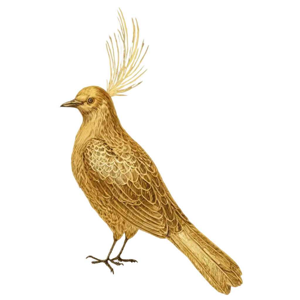 Stunning-Golden-Bird-PNG-Enhance-Your-Designs-with-Vibrant-Clarity