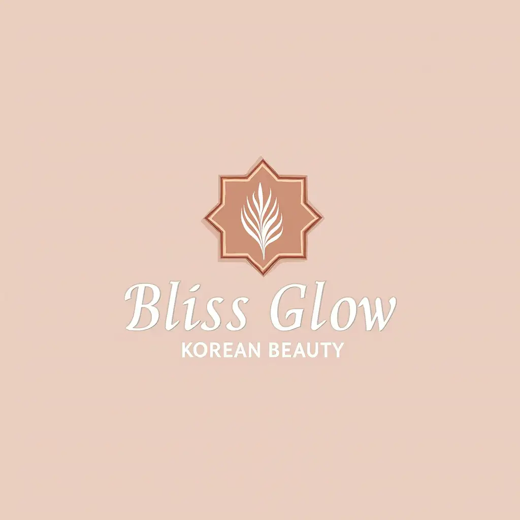 Make me a logo with the name Bliss Glow Korean Beauty