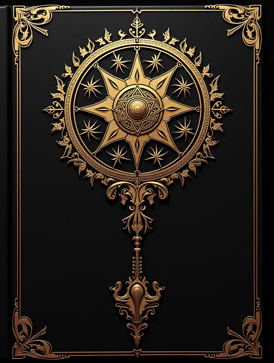 Mysterious Book Cover Featuring Alchemical Motifs and Hidden Codes