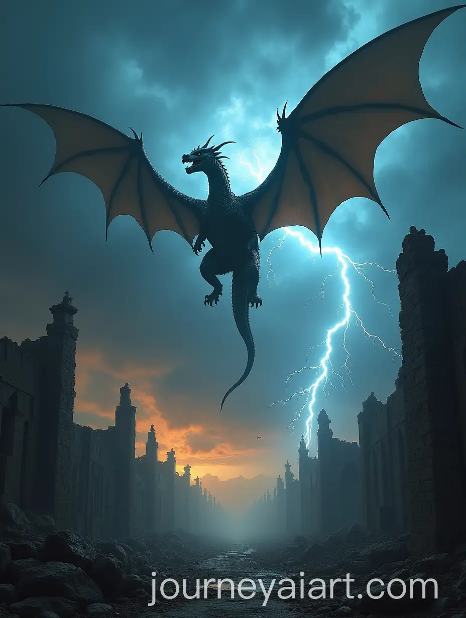 Epic-Dragon-Soaring-Through-Stormy-Skies-Over-Ruins