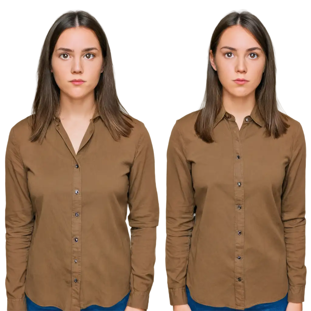 PNG-Image-of-American-Woman-with-Slightly-Round-Face-and-Collared-Shirt