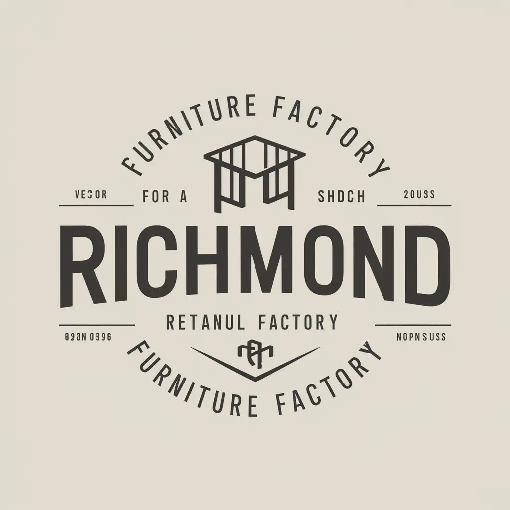 LOGO-Design-For-Richmond-Typography-for-a-Furniture-Factory-in-Retail-Industry