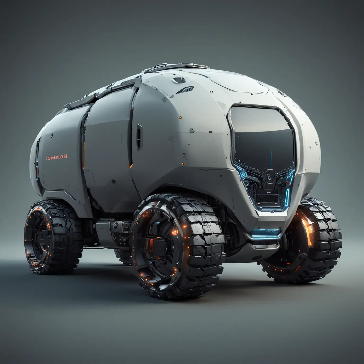 Futuristic-Rounded-Cyber-Truck-Design-Concept