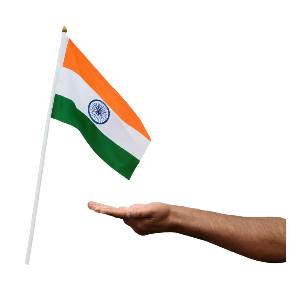 Stunning-PNG-Image-of-an-Indian-Flag-in-Hand-Perfect-for-Celebrating-Patriotism