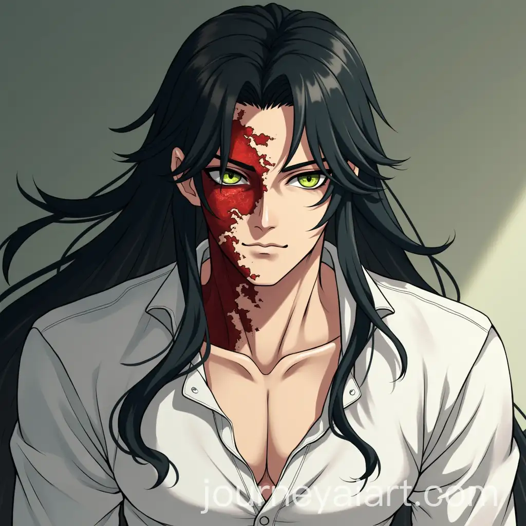 Anime-Character-of-a-HalfElf-Man-with-Black-Hair-and-Burned-Face