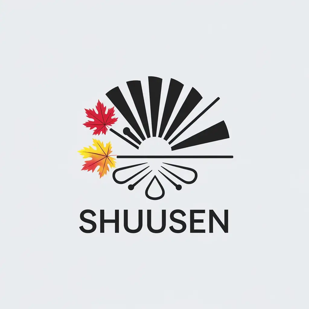 LOGO Design for Shuusen Fan Void and Autumn with Minimalistic Style for Internet Industry