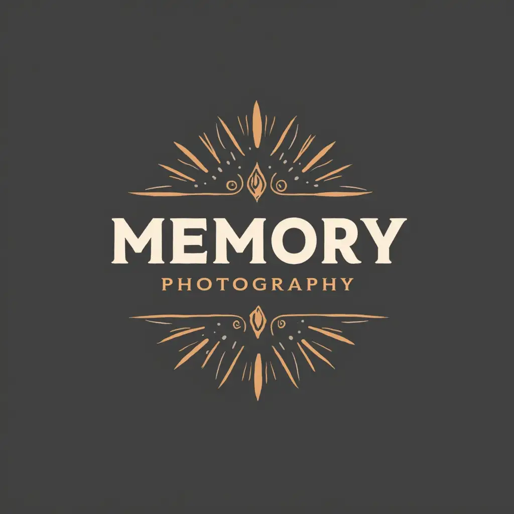 Memory photography studio  logo graphic design