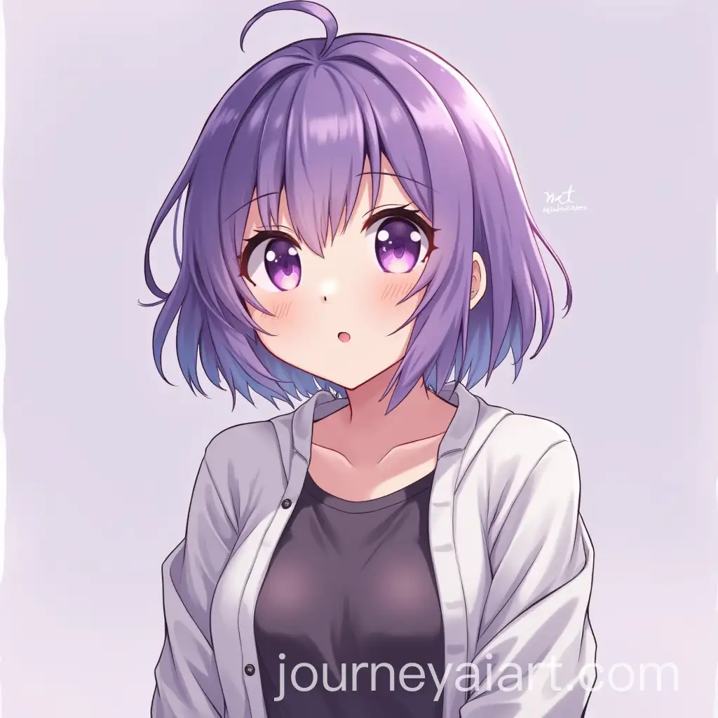 Anime-Girl-with-Purple-Short-Hair-in-Stylized-Art