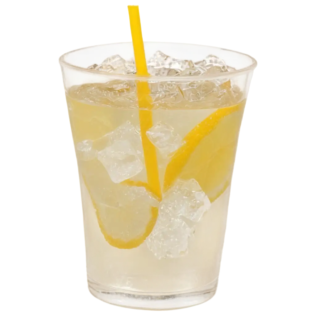 Clear-Soda-Drink-with-Lemon-Syrup-in-a-Plastic-Cup-PNG-Image-for-Optimal-Quality