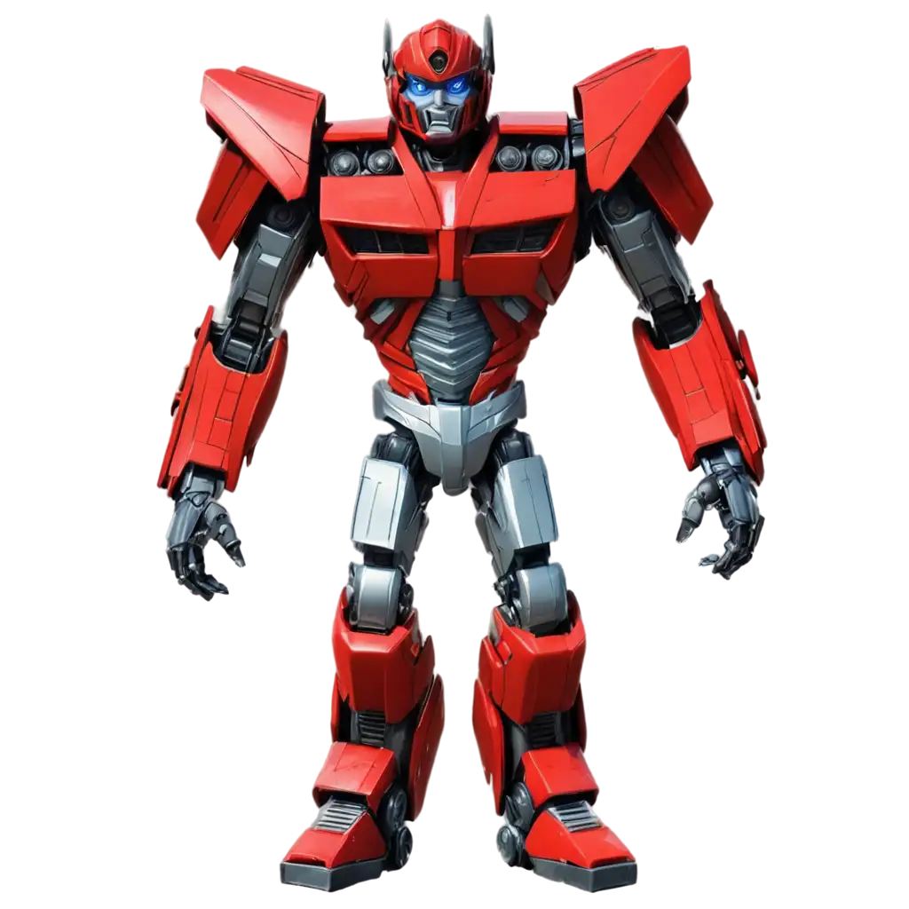 Cartoon-Red-Transformer-PNG-HighQuality-Versatile-Image-for-Creative-Projects