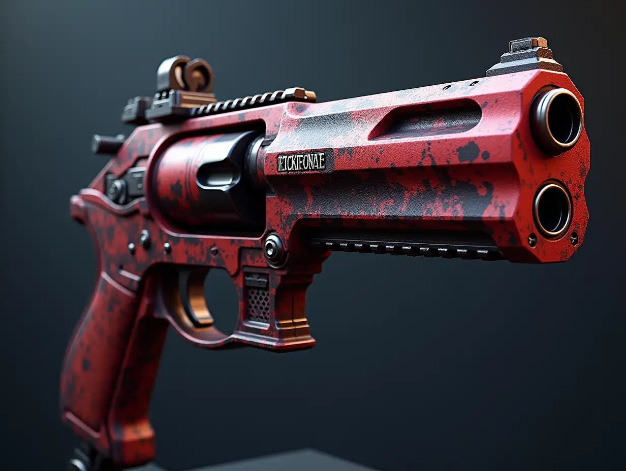 AI beautiful gun 4K resolution