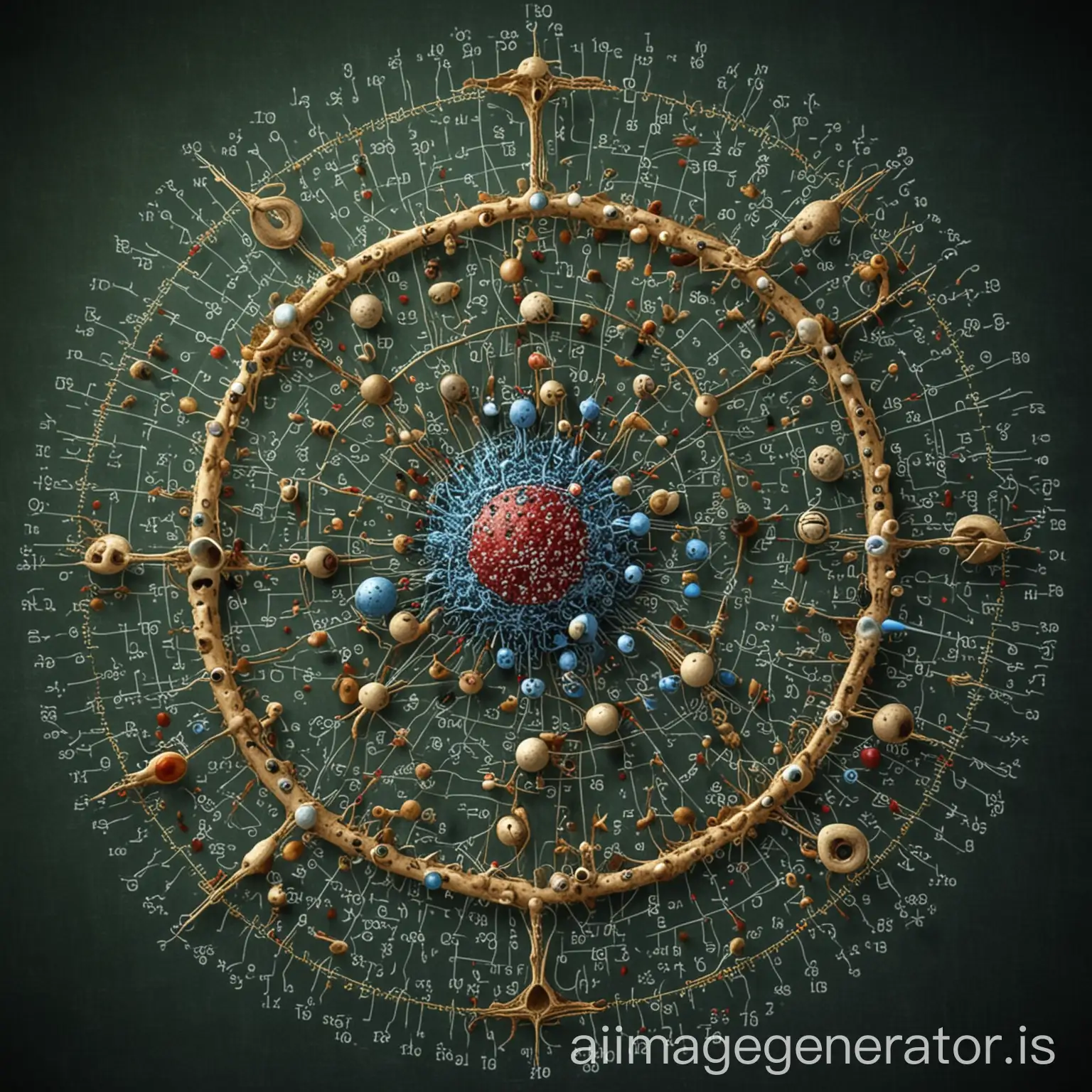 mathematical logic controls biological processes, biological processes generate biological phenomena