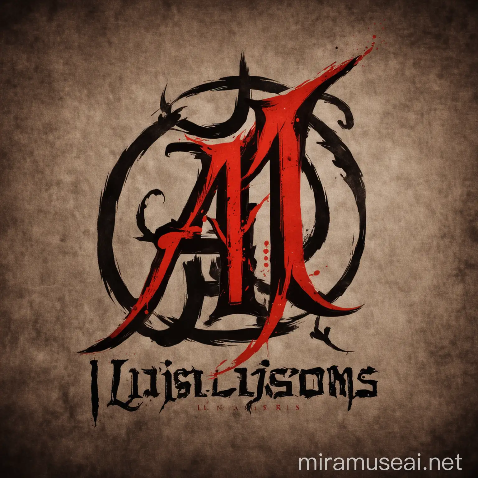 Bold Red and Black Logo Design for AJ Liaisons