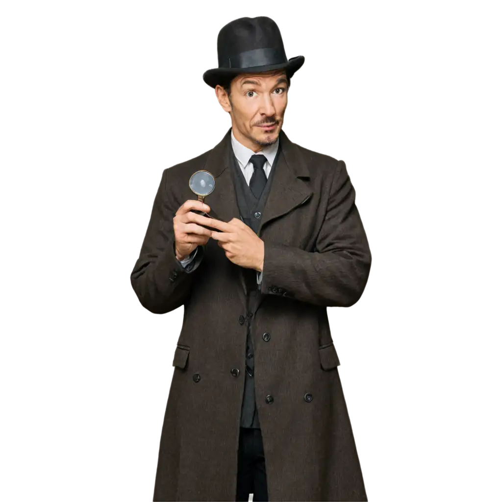 Sherlock-Holmes-Holding-a-Magnifying-Glass-PNG-Image-Detective-Illustration-for-Sleuthing-Concepts