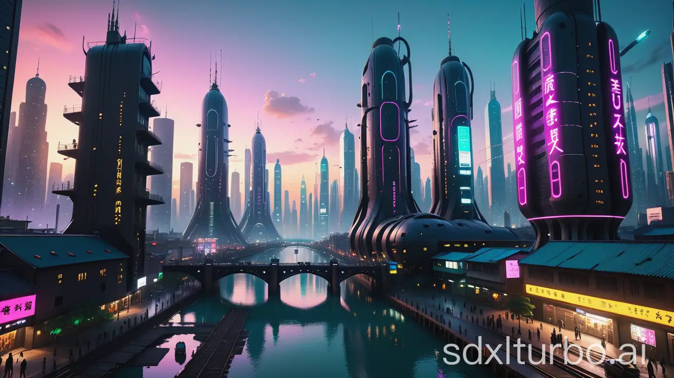 Cyber punk city hdri