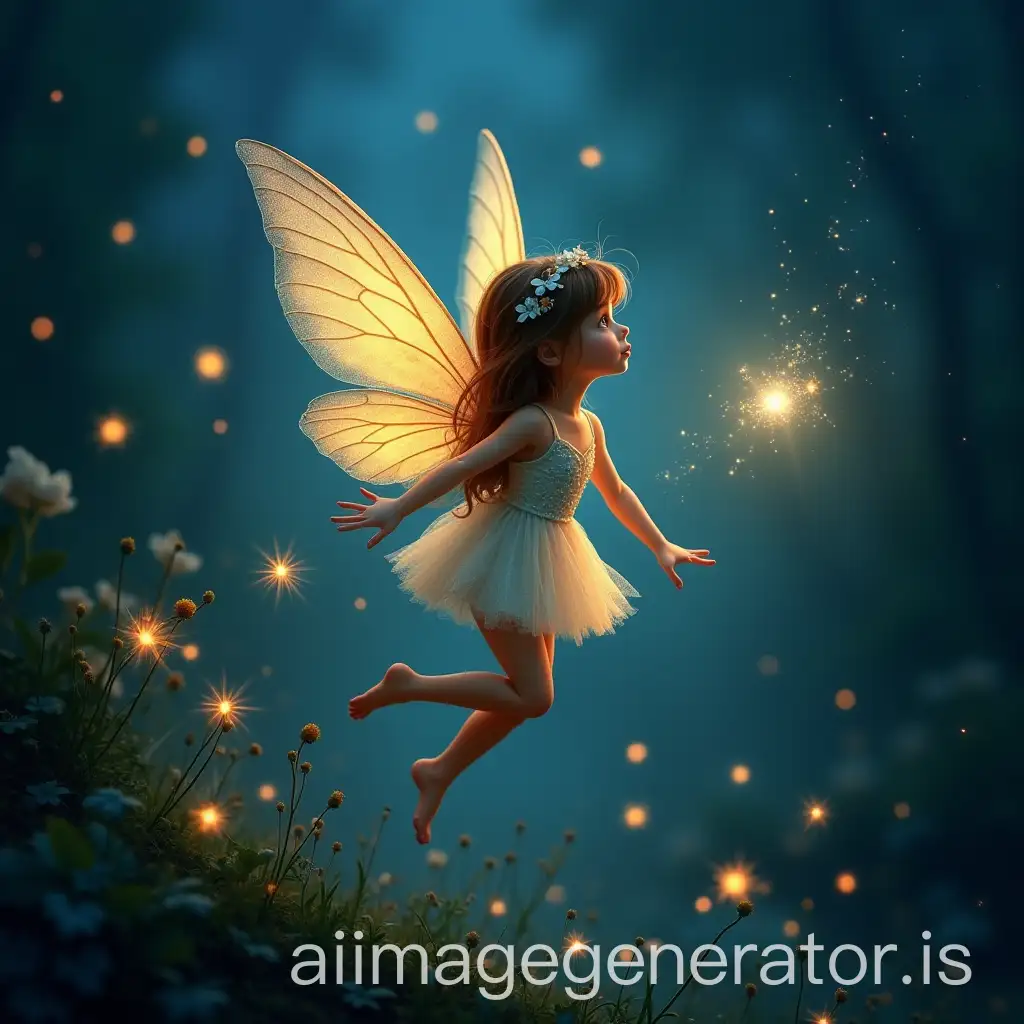 Fairy-with-Luminous-Wings-Fluttering-Among-Fireflies-in-Twilight-Garden