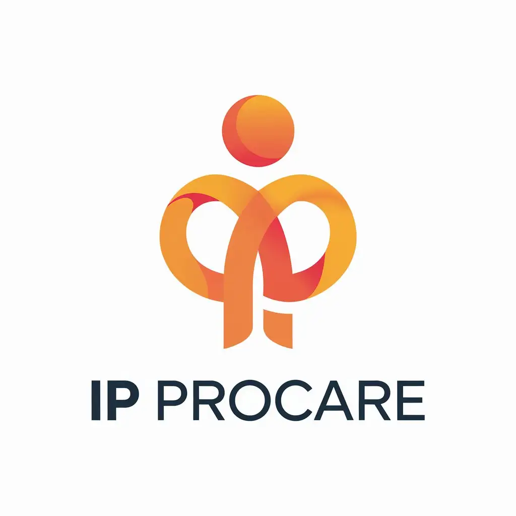 a vector logo design,with the text "IP ProCare", main symbol:IP ProCare,Minimalistic,clear background