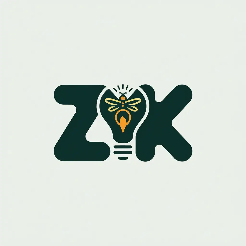 LOGO Design for Zik Firefly and Bulb with Moderate Style for Entertainment Industry