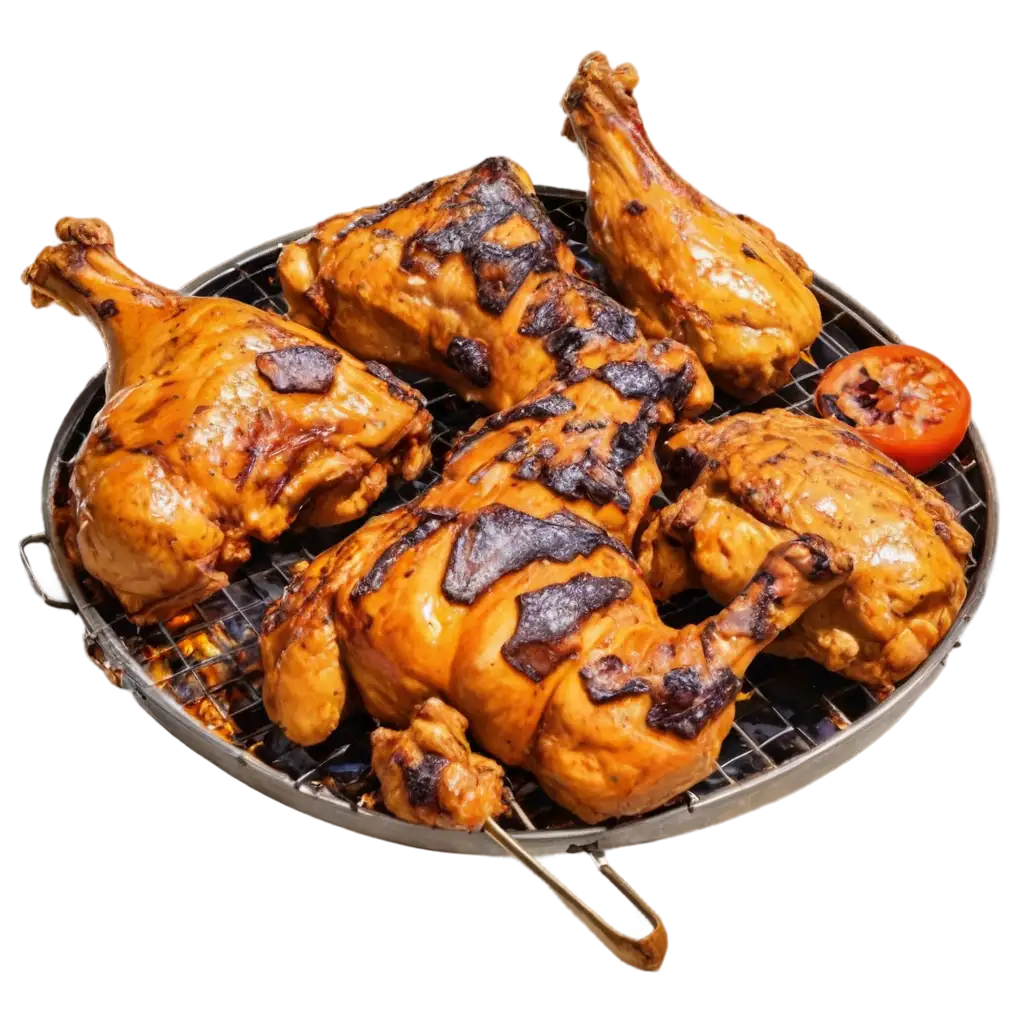 Stunning-Shattered-Chicken-BBQ-PNG-for-EyeCatching-Visuals