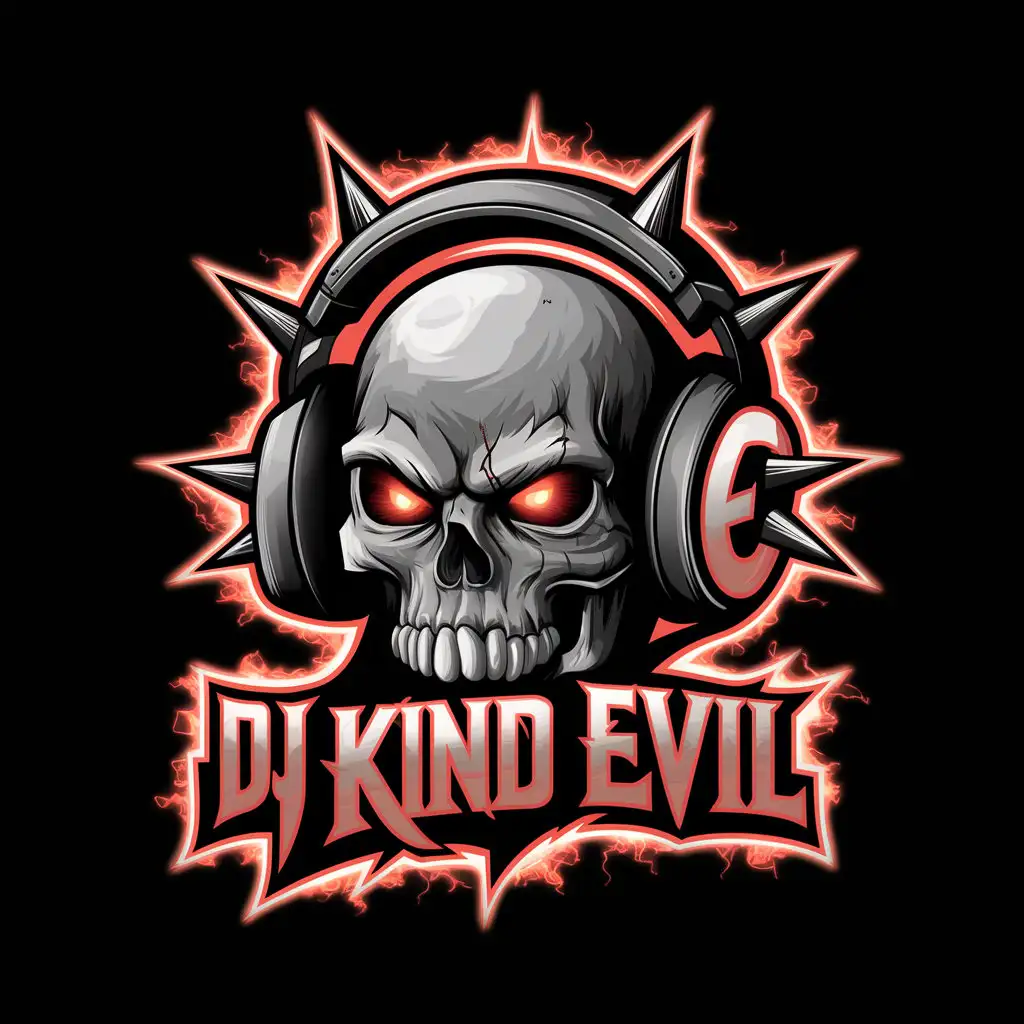 придумай логотип для диджея DJ Kind Evil