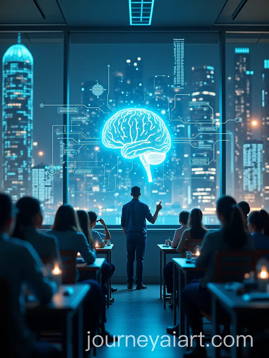 AI-Image-Prompt-ExpansionFuturistic-School-Classroom-with-Digital-Cityscape-and-AI-Learning-Interface