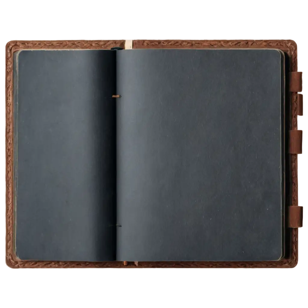 Blank-Open-Vintage-Diary-PNG-Image-for-Creative-Projects-and-Design