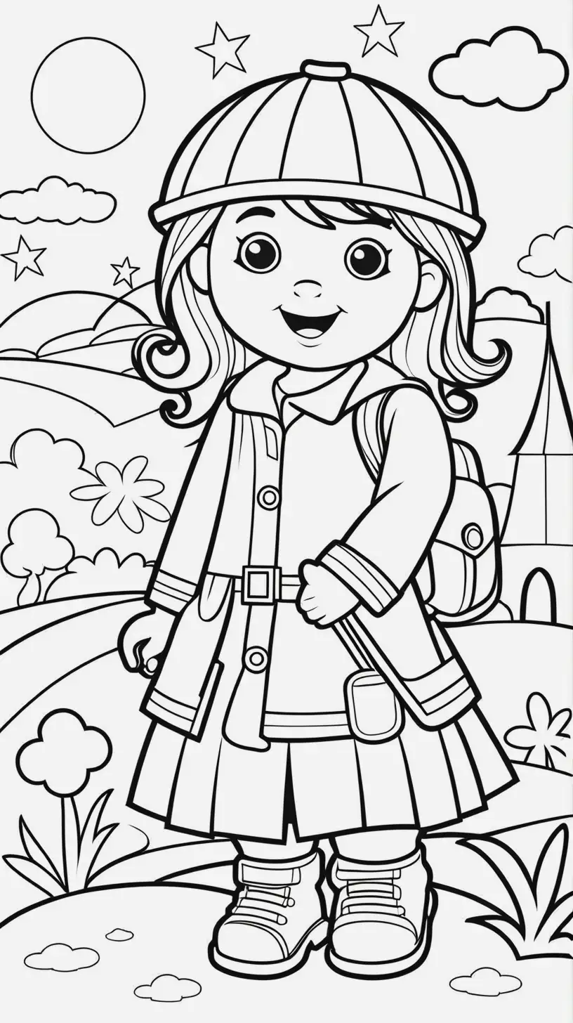 Coloring Pages for Kids Toddlers Preschoolers Homeschool Coloring Book