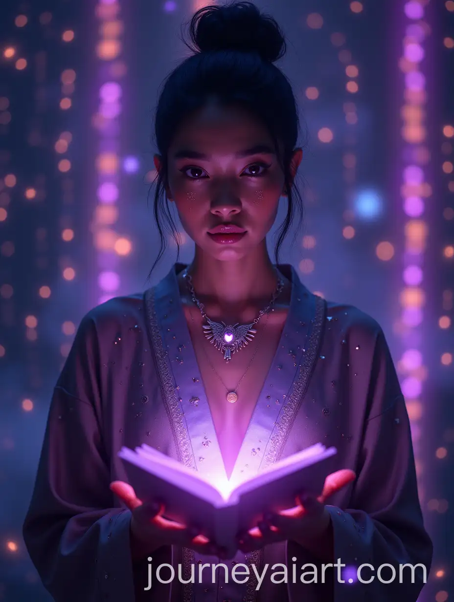 FAI-Image-Prompt-Expansionuturistic-Tarot-Reader-with-Holographic-Deck-in-Mystical-Chamber