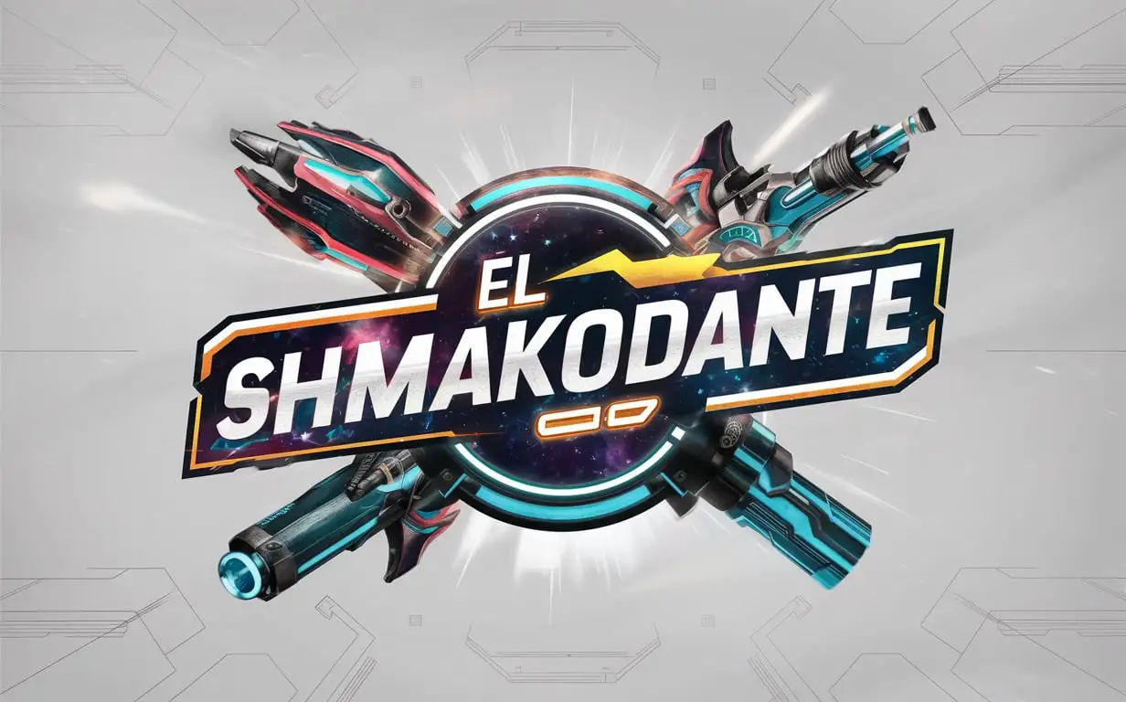 Space-Style-Logo-with-Elements-of-Weapons-El-Shmakodante