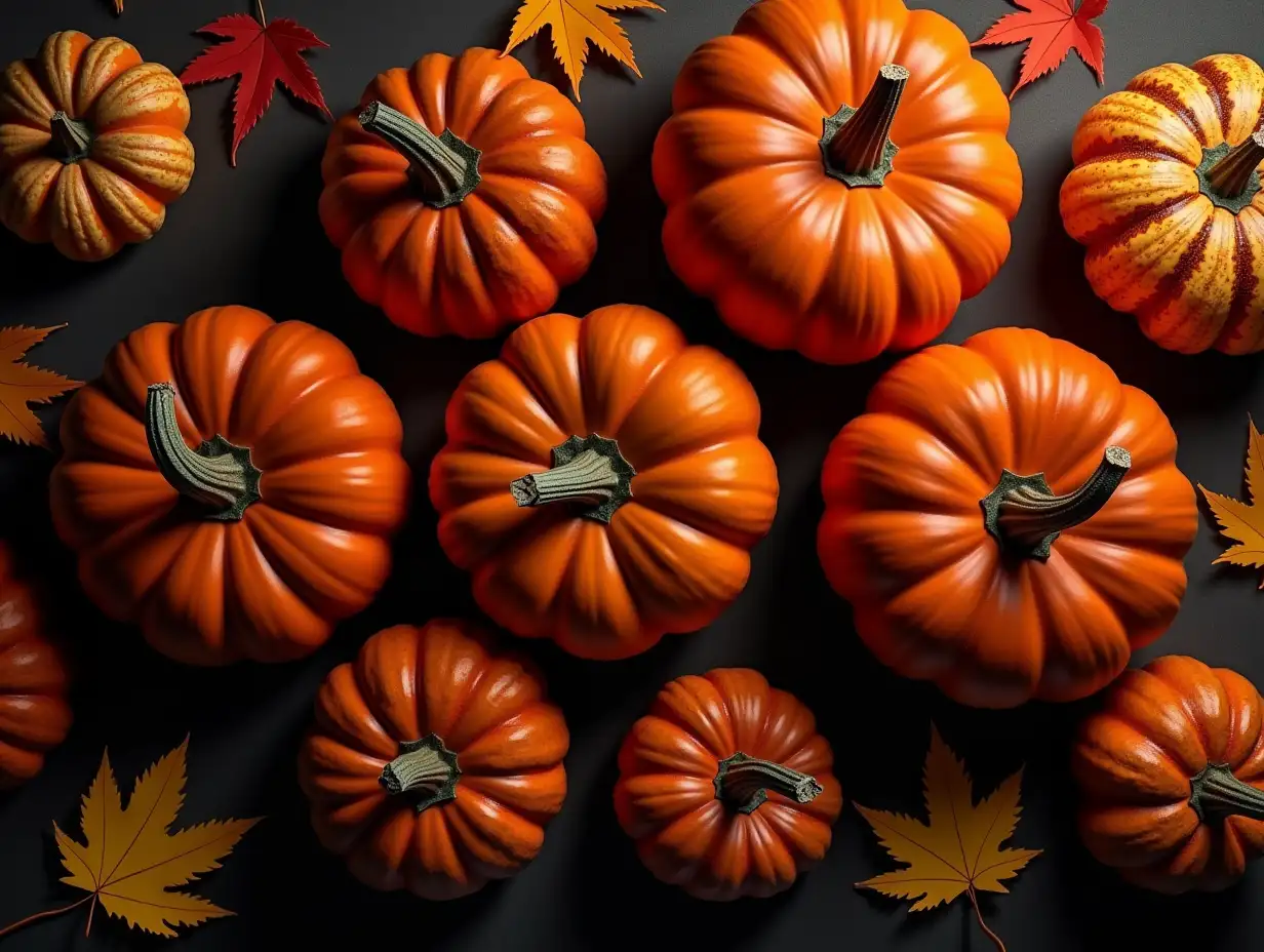 Autumn-Harvest-Pumpkins-and-Leaves-in-a-Dark-Aesthetic