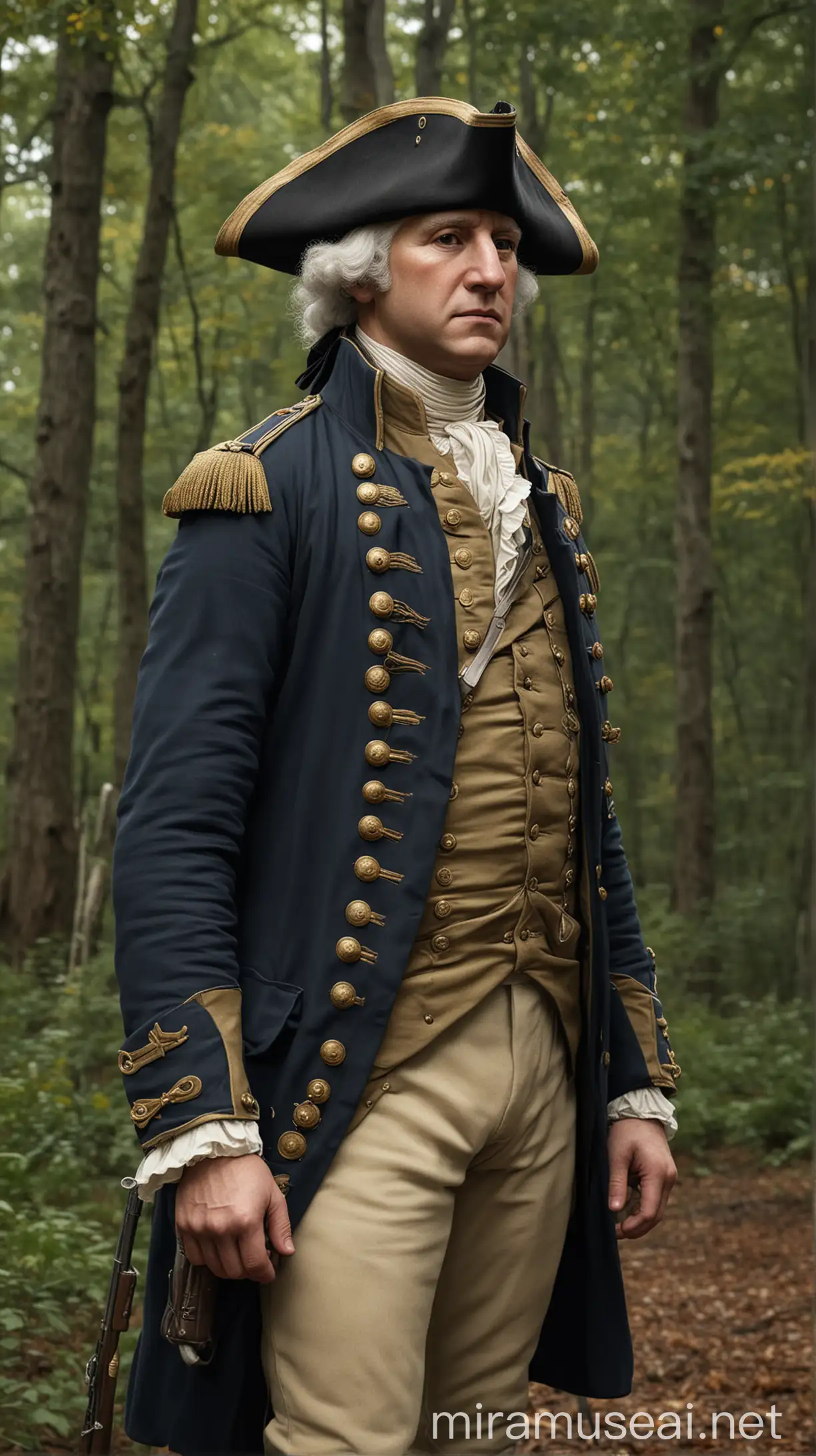 George Washington Virginia Militia Uniform Portrait