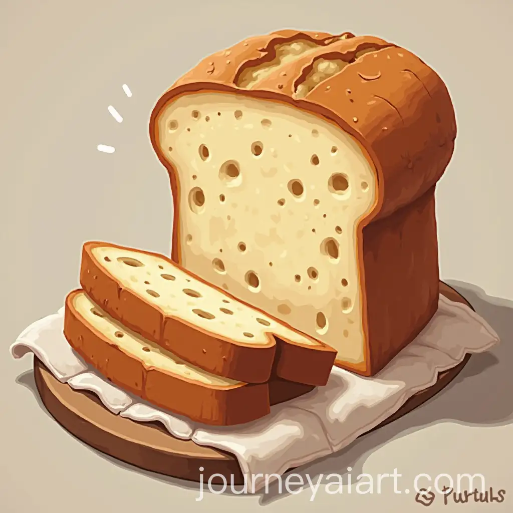 Loaf-of-Bread-on-Wooden-Table