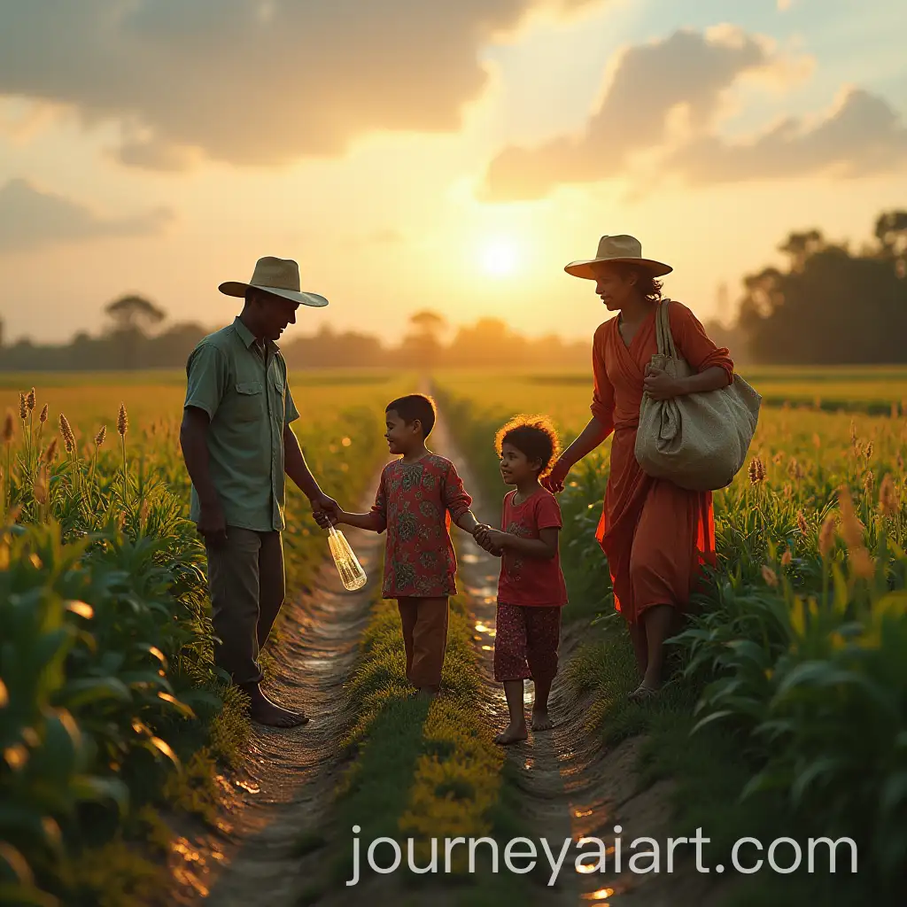 Hardworking-Farmers-Returning-Home-to-Family-Dinner