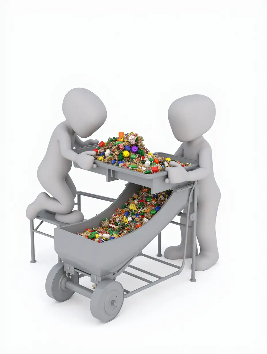 3D-Model-of-Waste-Factory-with-Workers-Sorting-Waste-on-Conveyor-Belt