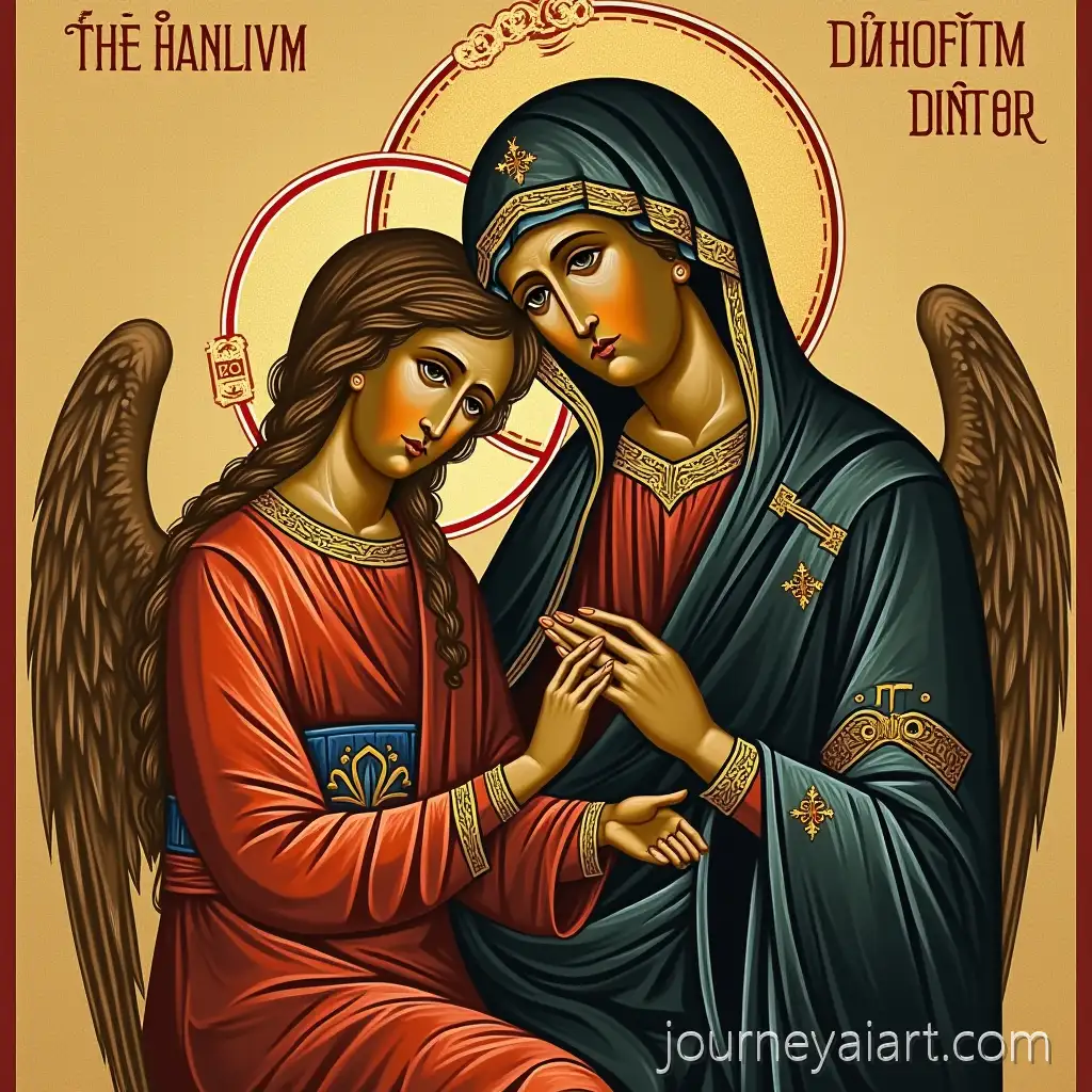 Orthodox-Icon-ofAI-Art-Prompt-Expansion-The-Annunciation-in-Traditional-Style