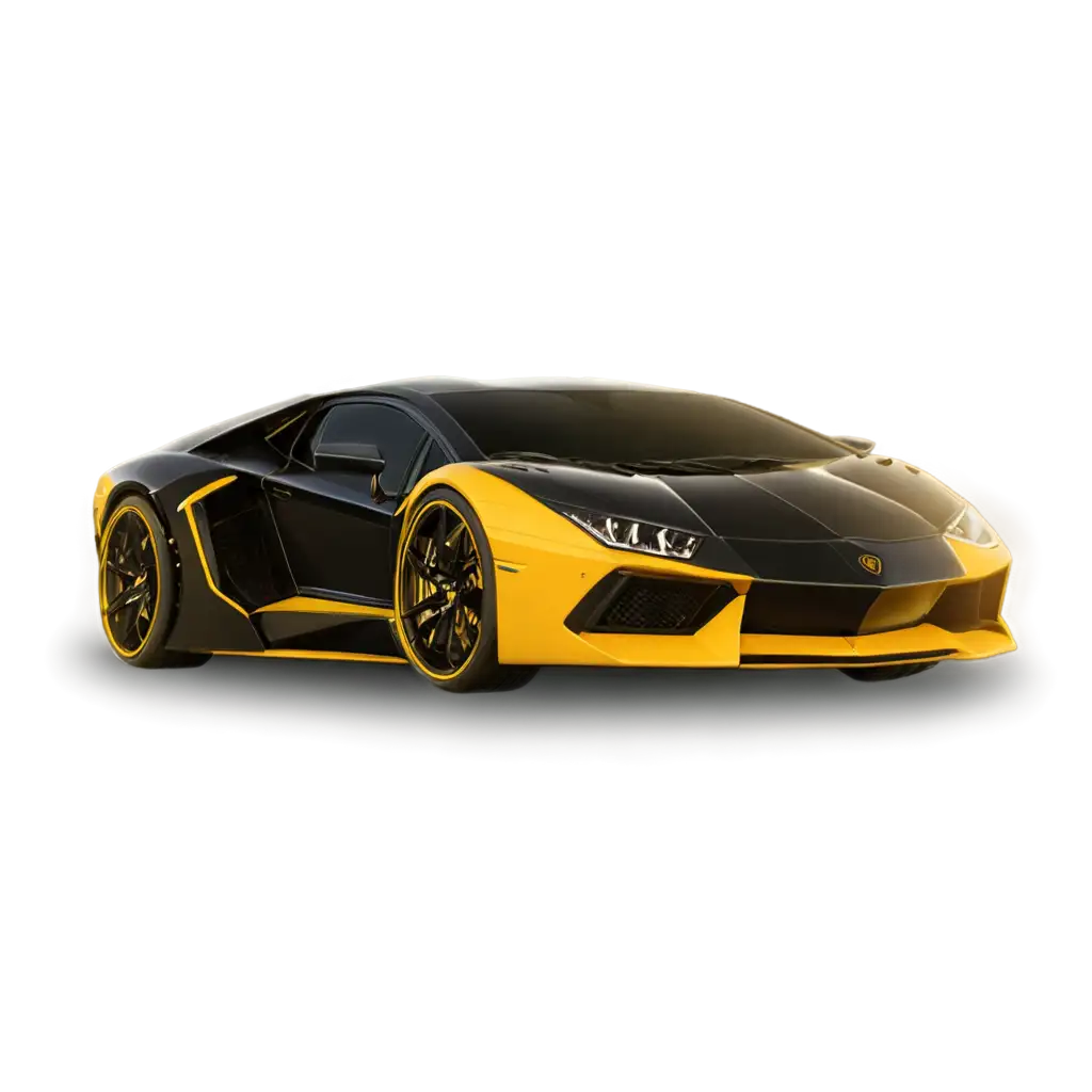 Yellow-Lamborghini-4K-Glowing-PNG-Image-for-HighPNG-Image-OptimizationQuality-Visuals