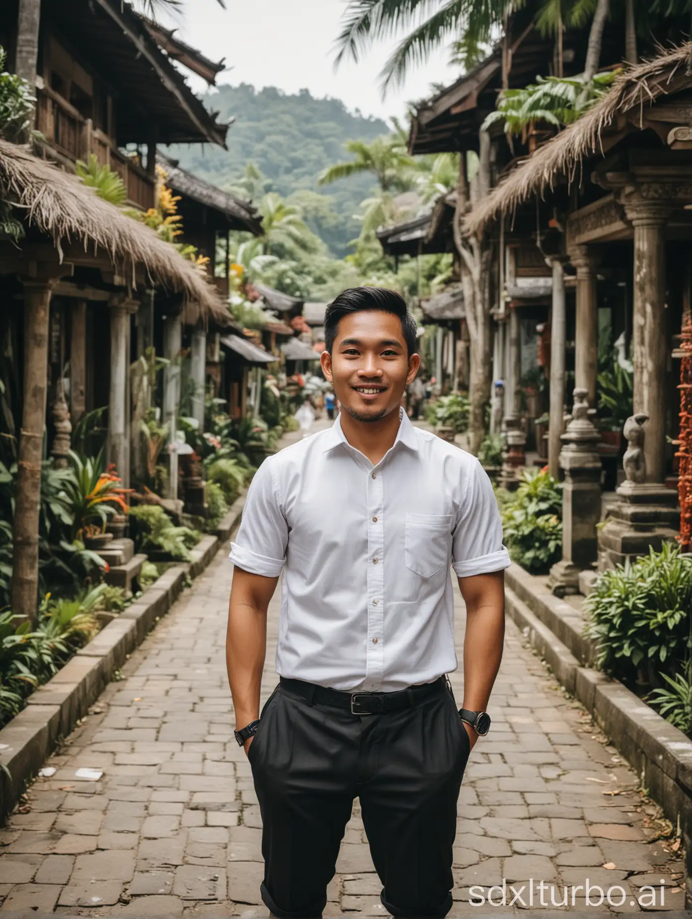 a man from indonesia who studies in thailand and runs a travel agent business in bali