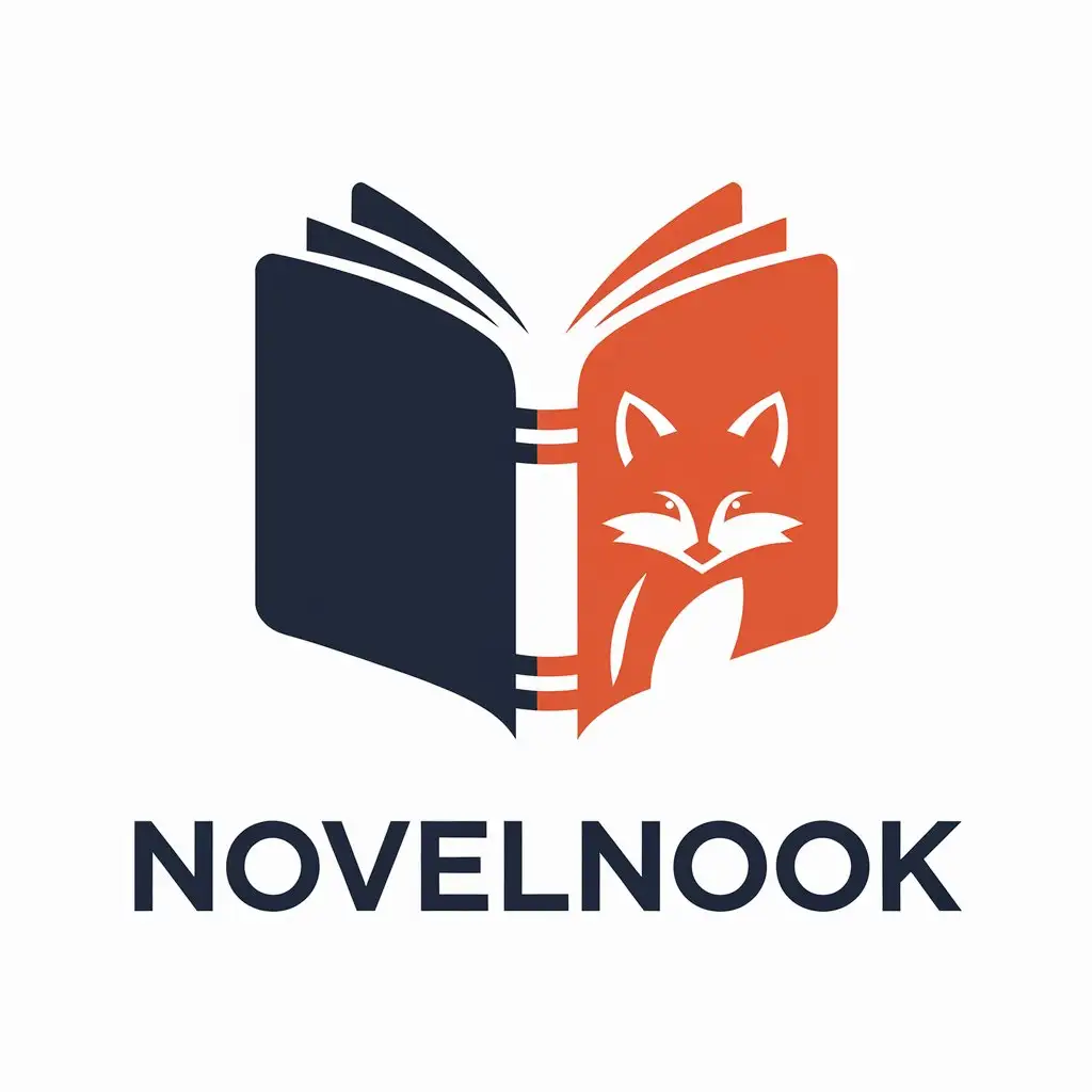 LOGO Design for NovelNook Vector Book Symbol with Clean Modern Design for Entertainment Industry