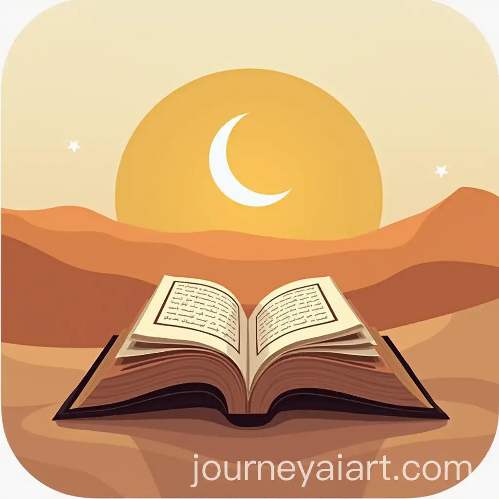 Logo-Design-for-Quran-App-with-Desert-Hues