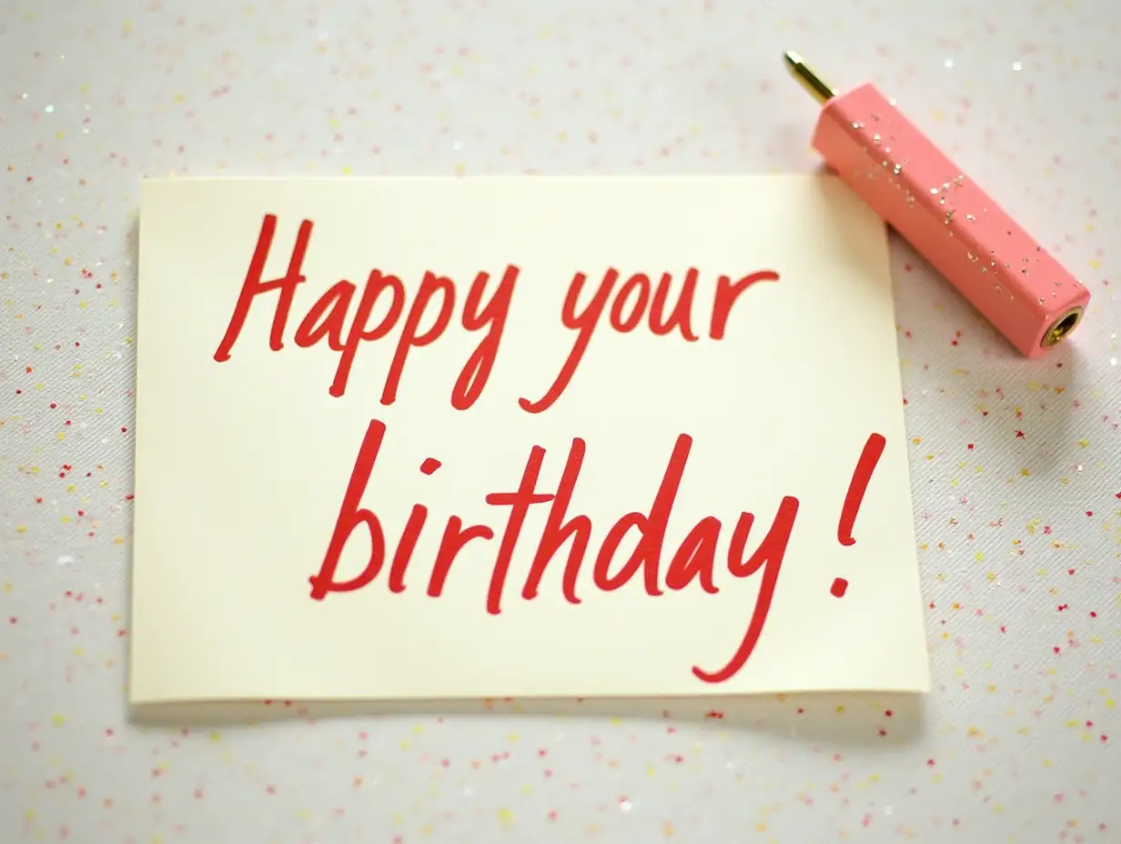 Say a greeting card for someone's birthday that says: Celebrate your birthday!