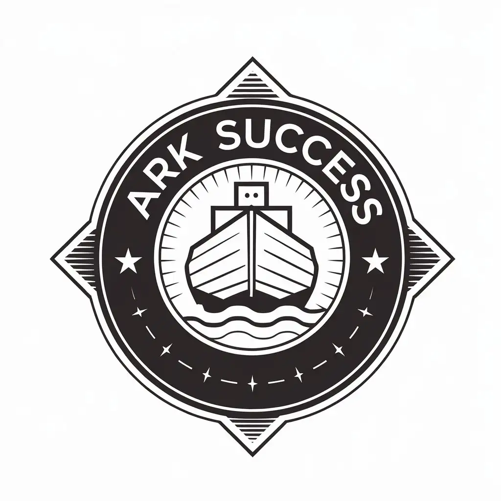 LOGO Design for Ark Success Boat Symbol with Modern and Clear Style