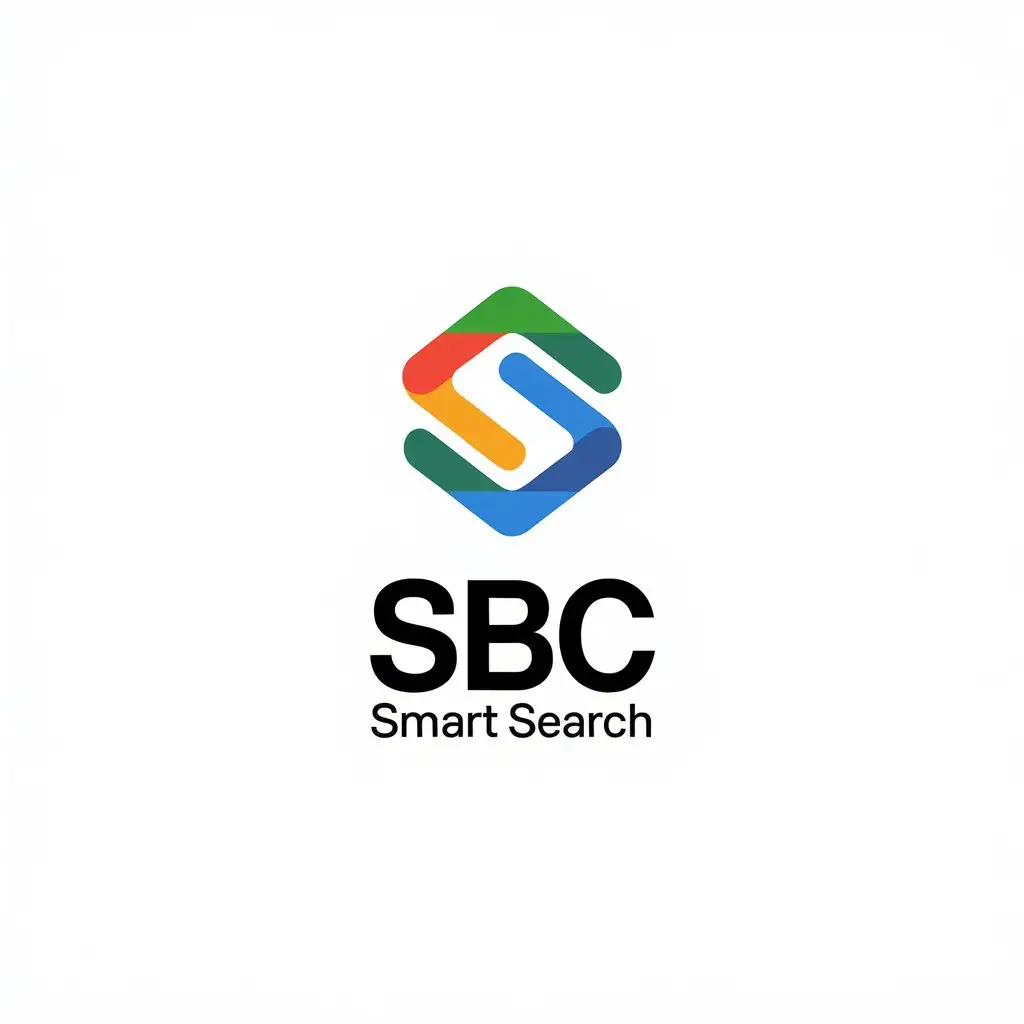 LOGO Design for SBC Smart Search Minimalistic Style with Letter S Variation Inspired by Google Design