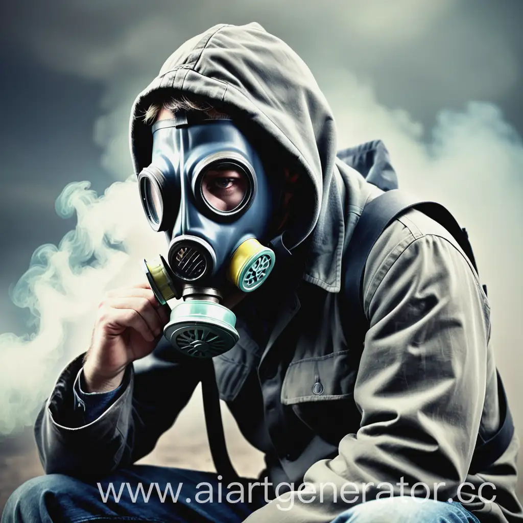 Depressed-Man-in-Gas-Mask