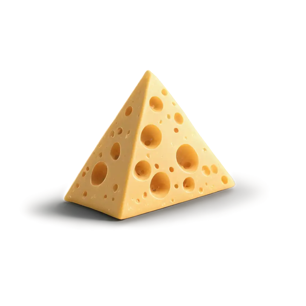 Triangular-Yellow-Cheese-with-Holes-PNG-A-Vibrant-Visual-Delight