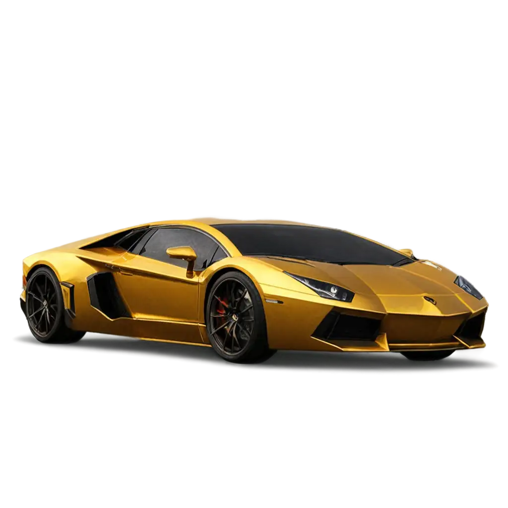 lamborgini in golden color