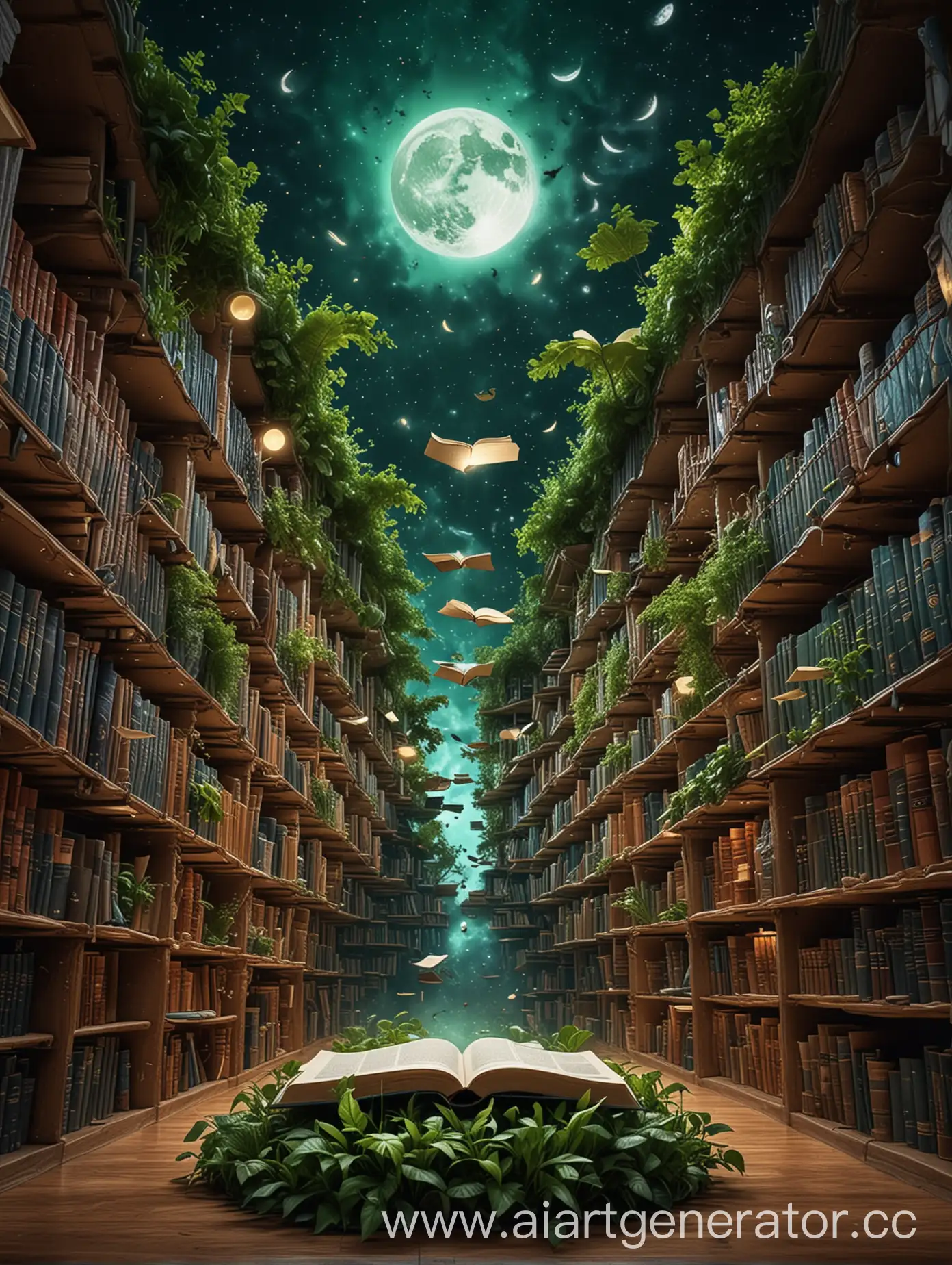 Enchanted-Floating-Library-with-Glowing-Books-and-Celestial-Sky