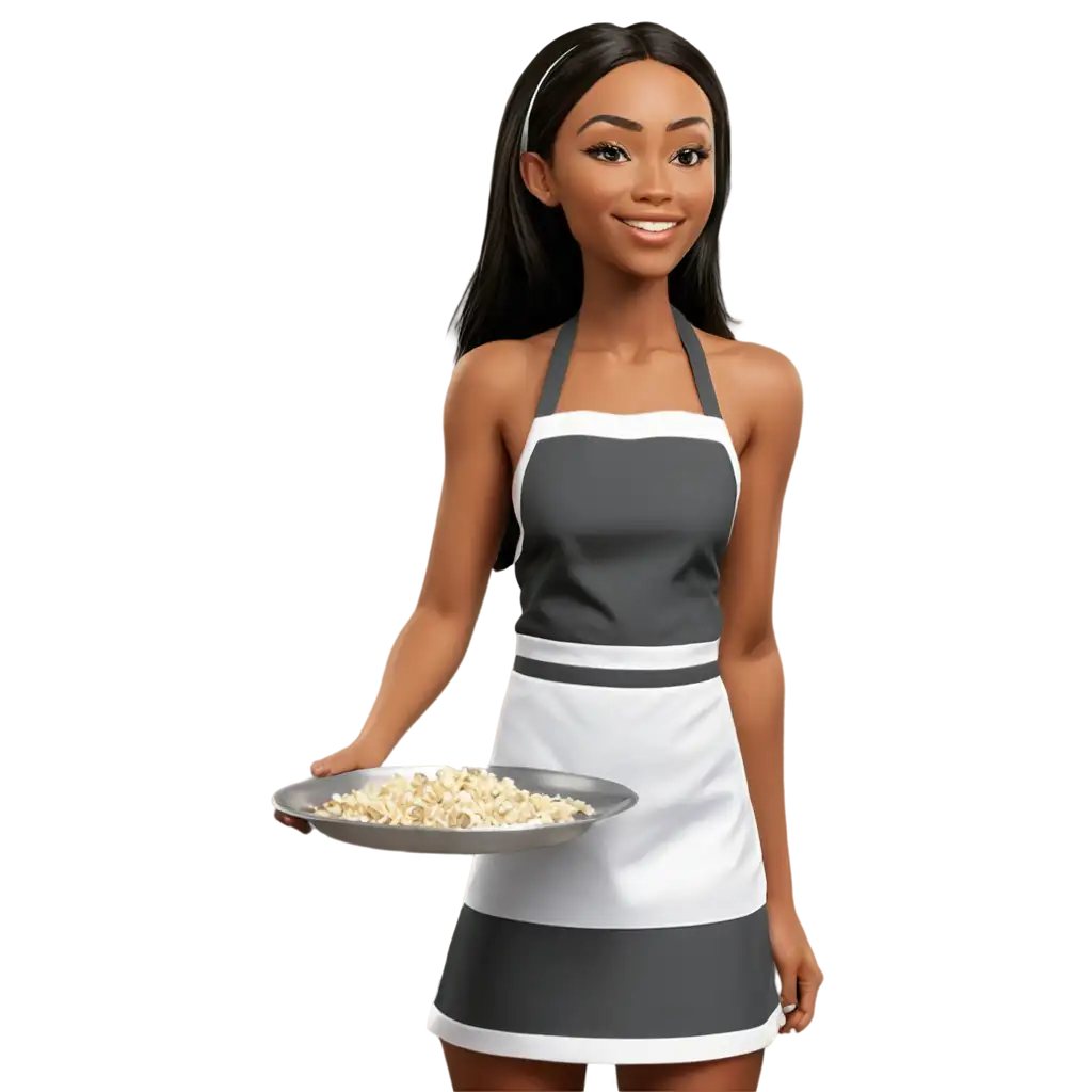 Maid-Cooking-PNG-HighQuality-Image-for-Versatile-Uses-in-Digital-Art-and-Design